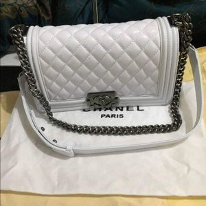 Chanel white crossbody bag